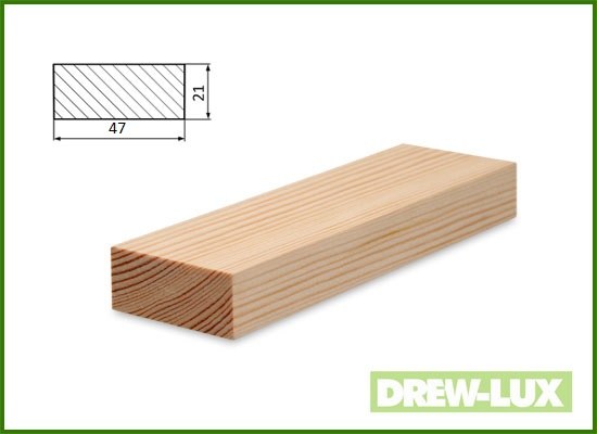 Listwa konstrukcyjna sosnowa 4,7 x 2,1 (2,45-2,95)